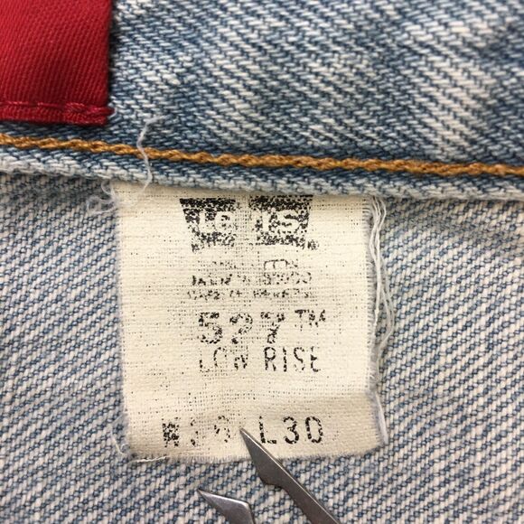 90's LEVIS 527 Jeans Men 36x30 Boot Light Wash Blue Distressed Denim Cowboy - Picture 11 of 16